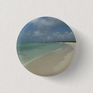 Aruban Beach II Beautiful Nature Scene Button