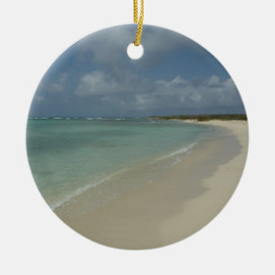Aruban Beach II Beautiful Nature Scene Ceramic Ornament
