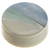 Aruban Beach II Beautiful Nature Scene Chocolate Covered Oreo (Angled)
