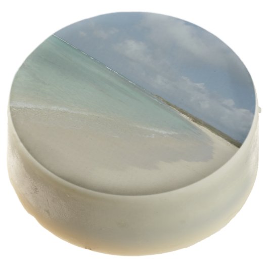 Aruban Beach II Beautiful Nature Scene Chocolate Covered Oreo (Angled)