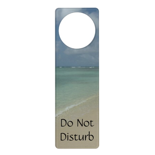 Aruban Beach II Beautiful Nature Scene Door Hanger (Front)