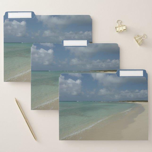Aruban Beach II Beautiful Nature Scene File Folder (Set)