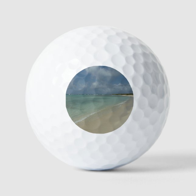 Aruban Beach II Beautiful Nature Scene Golf Balls (Front)