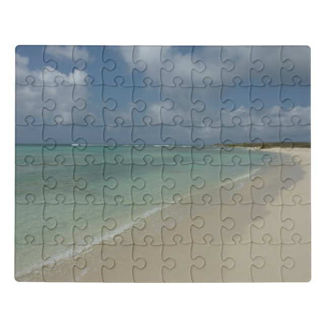 Aruban Beach II Beautiful Nature Scene Jigsaw Puzzle (Puzzle Horizontal)
