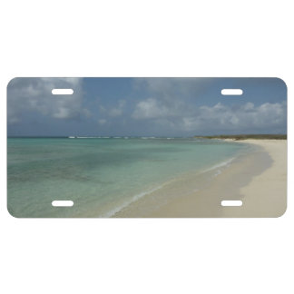Aruban Beach II Beautiful Nature Scene License Plate