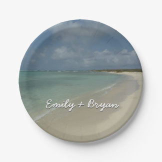Aruban Beach II Beautiful Nature Scene Paper Plates