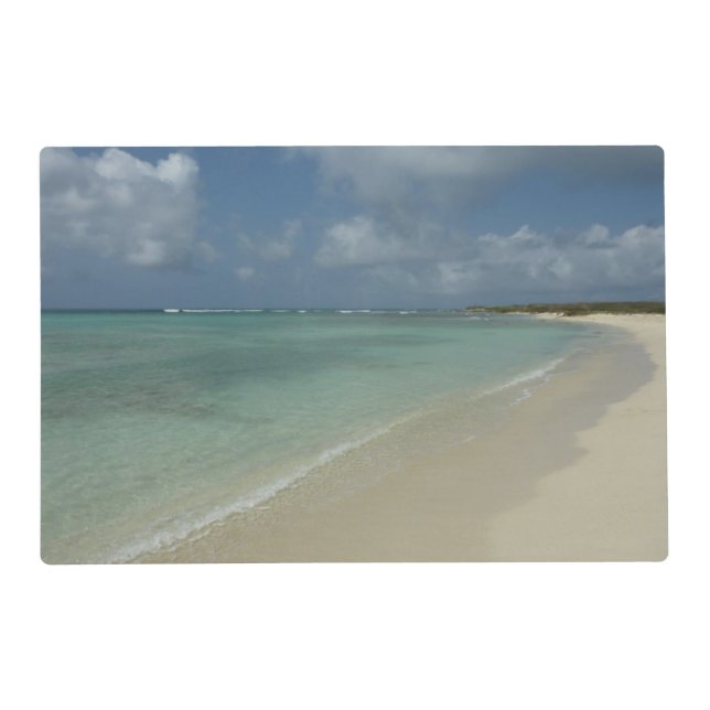 Aruban Beach II Beautiful Nature Scene Placemat (Front)