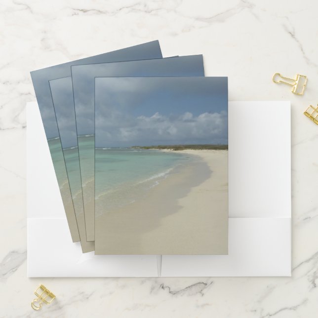 Aruban Beach II Beautiful Nature Scene Pocket Folder (In Situ)
