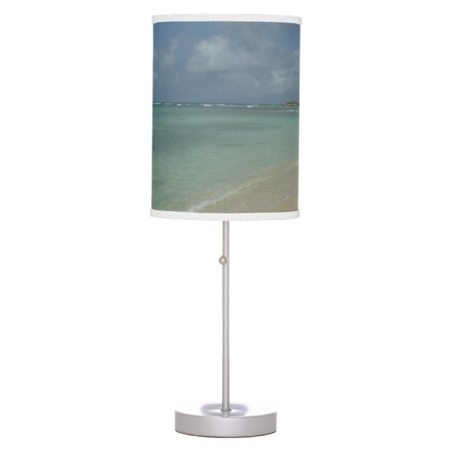 Aruban Beach II Beautiful Nature Scene Table Lamp (Front)
