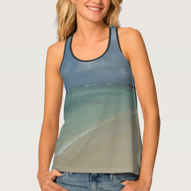 Aruban Beach II Beautiful Nature Scene Tank Top (Front)