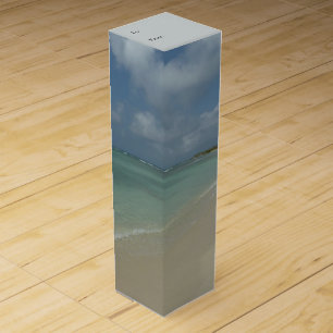 Aruban Beach II Beautiful Nature Scene Wine Gift Box