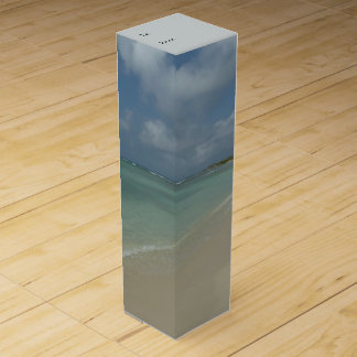 Aruban Beach II Beautiful Nature Scene Wine Gift Box