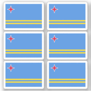 Aruban flag sticker