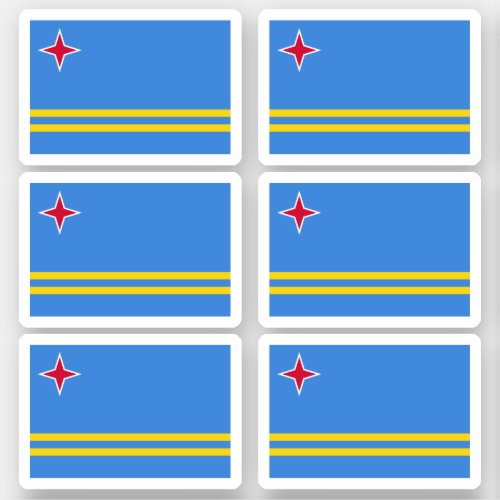 Aruban flag sticker