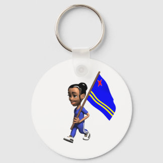 Aruban Girl Keychain