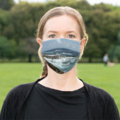 Aruba's Rocky Coast and Blue Ocean Adult Cloth Face Mask (Outside)