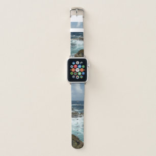 Aruba's Rocky Coast and Blue Ocean Apple Watch Band