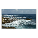 Aruba's Rocky Coast and Blue Ocean Business Card Magnet