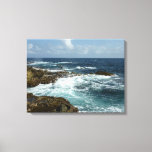Aruba's Rocky Coast and Blue Ocean Canvas Print