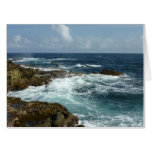 Aruba's Rocky Coast and Blue Ocean Card