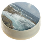 Aruba's Rocky Coast and Blue Ocean Chocolate Covered Oreo (Angled)
