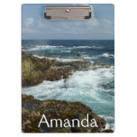 Aruba's Rocky Coast and Blue Ocean Clipboard