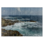 Aruba's Rocky Coast and Blue Ocean Cutting Board