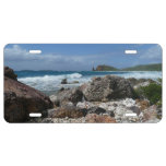 Aruba's Rocky Coast and Blue Ocean License Plate