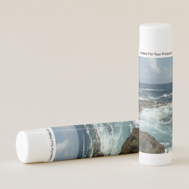 Aruba's Rocky Coast and Blue Ocean Lip Balm (Front)
