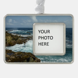 Aruba's Rocky Coast and Blue Ocean Ornament