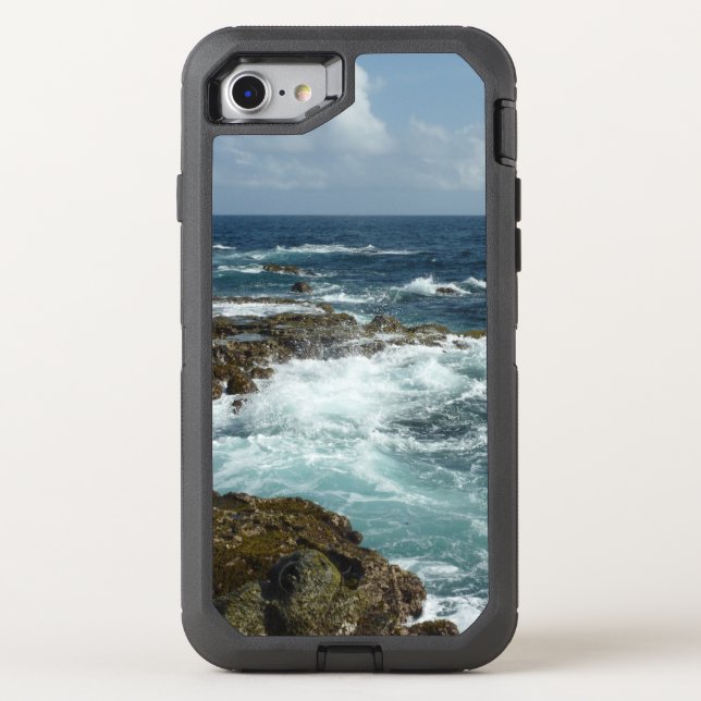 Aruba's Rocky Coast and Blue Ocean Otterbox iPhone Case (Back)