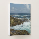 Aruba's Rocky Coast and Blue Ocean Pocket Folder