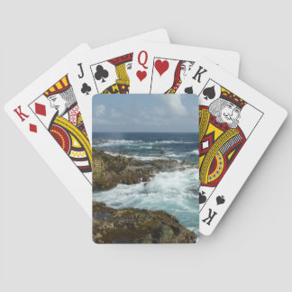 Aruba's Rocky Coast and Blue Ocean Poker Cards
