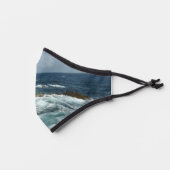 Aruba's Rocky Coast and Blue Ocean Premium Face Mask (Left)