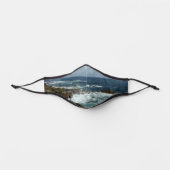 Aruba's Rocky Coast and Blue Ocean Premium Face Mask (Front)