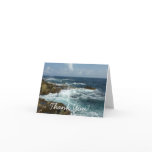 Aruba's Rocky Coast and Blue Ocean Thank You Card