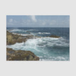 Aruba's Rocky Coast and Blue Ocean Tissue Paper