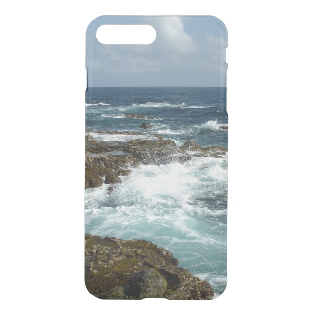 Aruba's Rocky Coast and Blue Ocean Uncommon iPhone Case (Back)