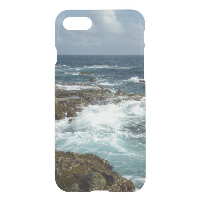 Aruba's Rocky Coast and Blue Ocean Uncommon iPhone Case (Back)