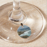 Aruba's Rocky Coast and Blue Ocean Wine Glass Charm