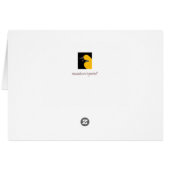 Arucana chicken in snow fence art Card (Back Horizontal)