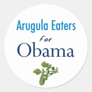 Arugula Eaters for Obama Stickers