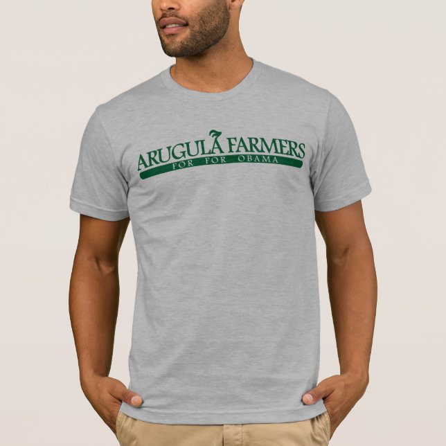 Arugula Farmers For For Obama T-Shirt (Front)