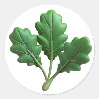 Arugula Plastic 3D – Glossy Round Label