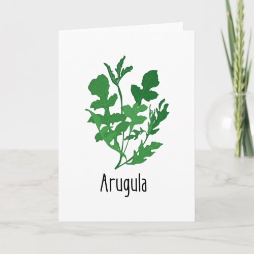 Arugula Spices Herbs Card