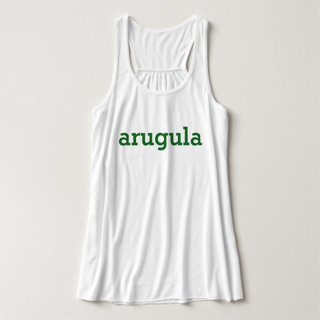 Arugula Tank Top (Design Front)
