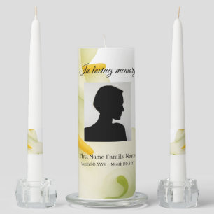 Arum lily memorial funeral unity candle set