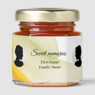 Arum lily memorial honey jar favor favors