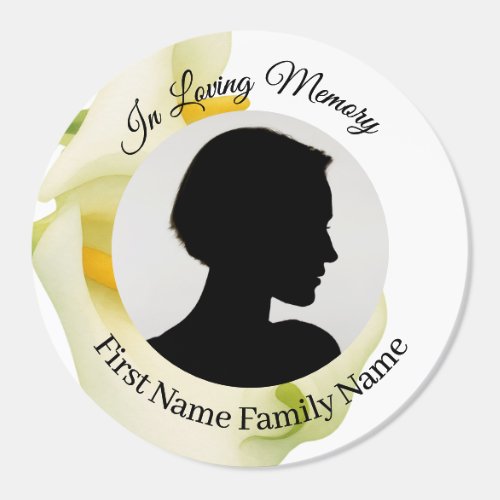 Arum lily memorial stickers