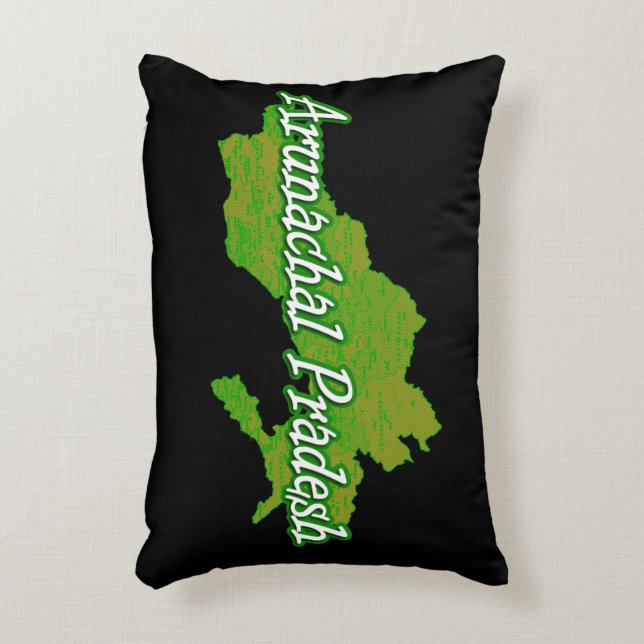 Arunachal Pradesh Decorative Pillow (Front(Vertical))